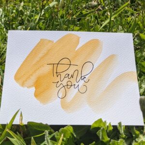 carte thank you orange