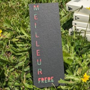 marque page frere vert et rouge