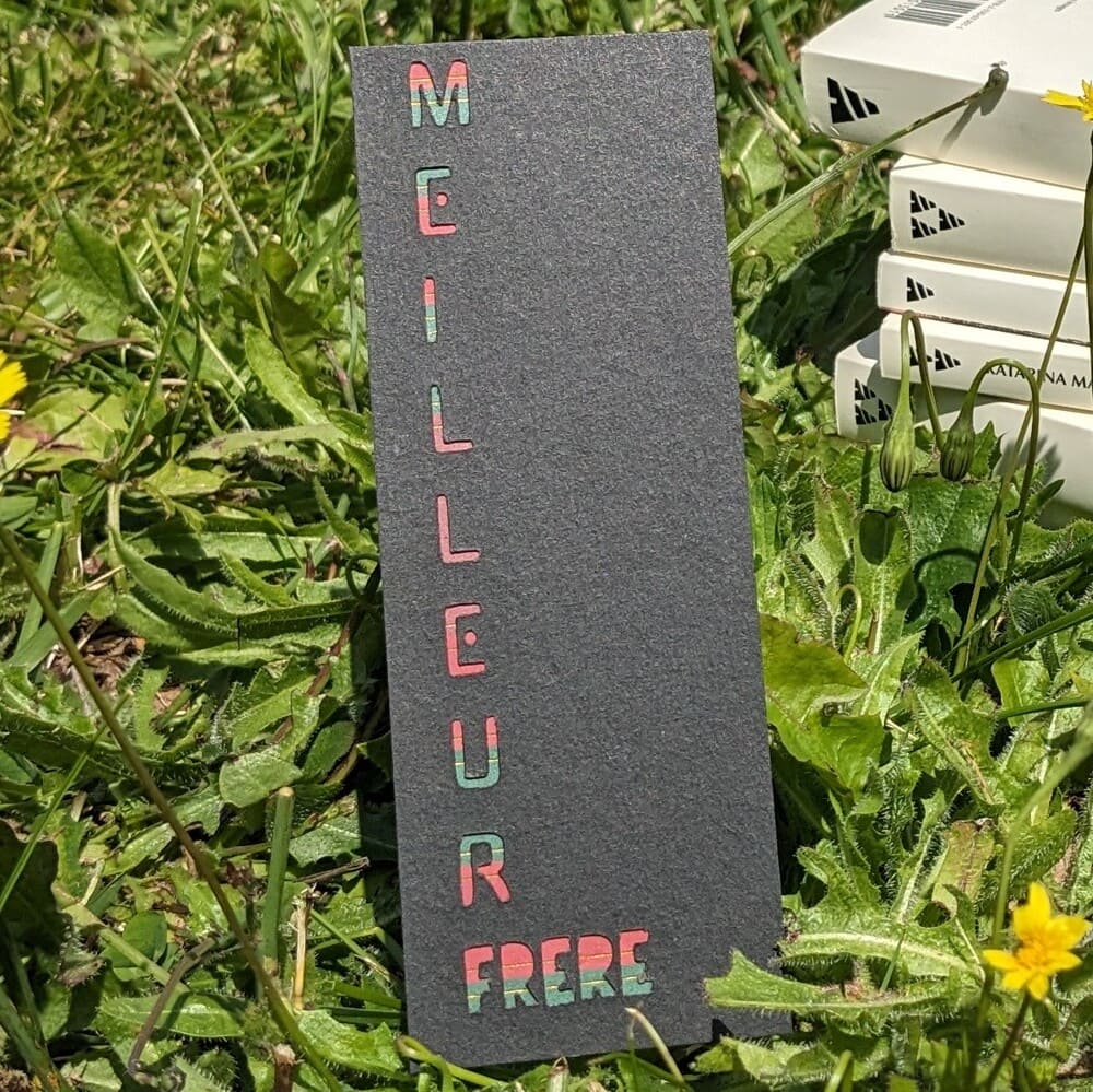 marque page frere vert et rouge