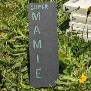 marque page mamie noir et vert