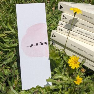 marque page oiseaux sur un fil