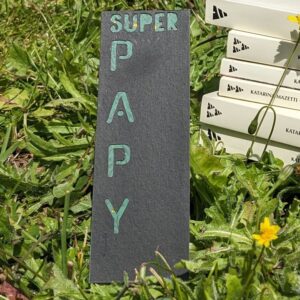 marque page super papy noir et vert