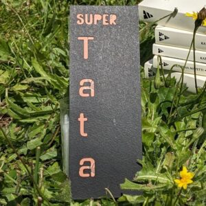 marque page noir et corail super tata