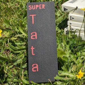 Marque-page – Super tata (noir et rouge)
