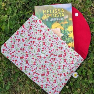 Pochette en Tissu pour Livre de Poche – Fleuri
