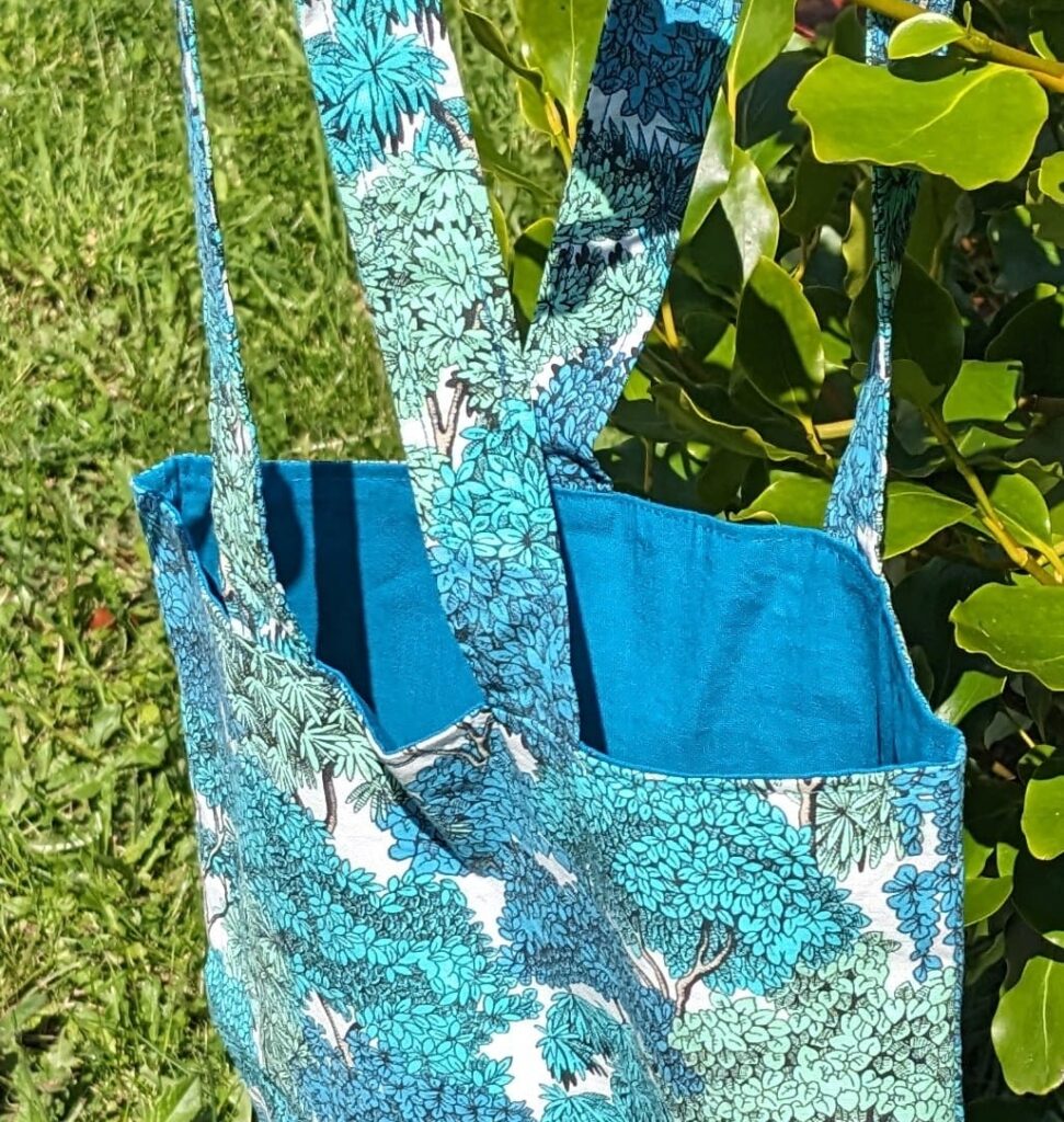 Sac réversible bleu