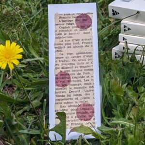 marque page bulles violines