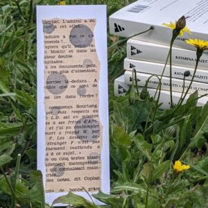 marque page livre bulle bleu