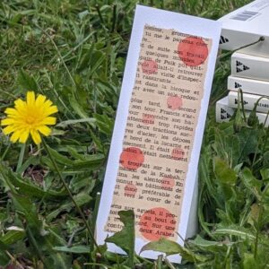 marque page bulles orange