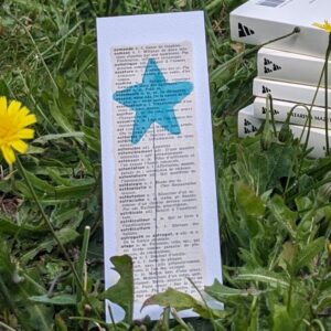 marque page dictionnaire etoile bleue