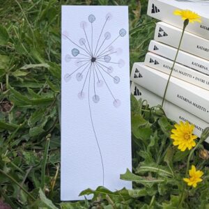 marque page feu d'artifice bleu rose