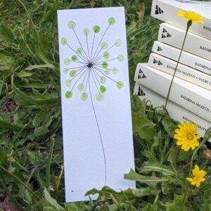 marque page feu d'artifice vert