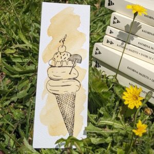 marque page glace orange