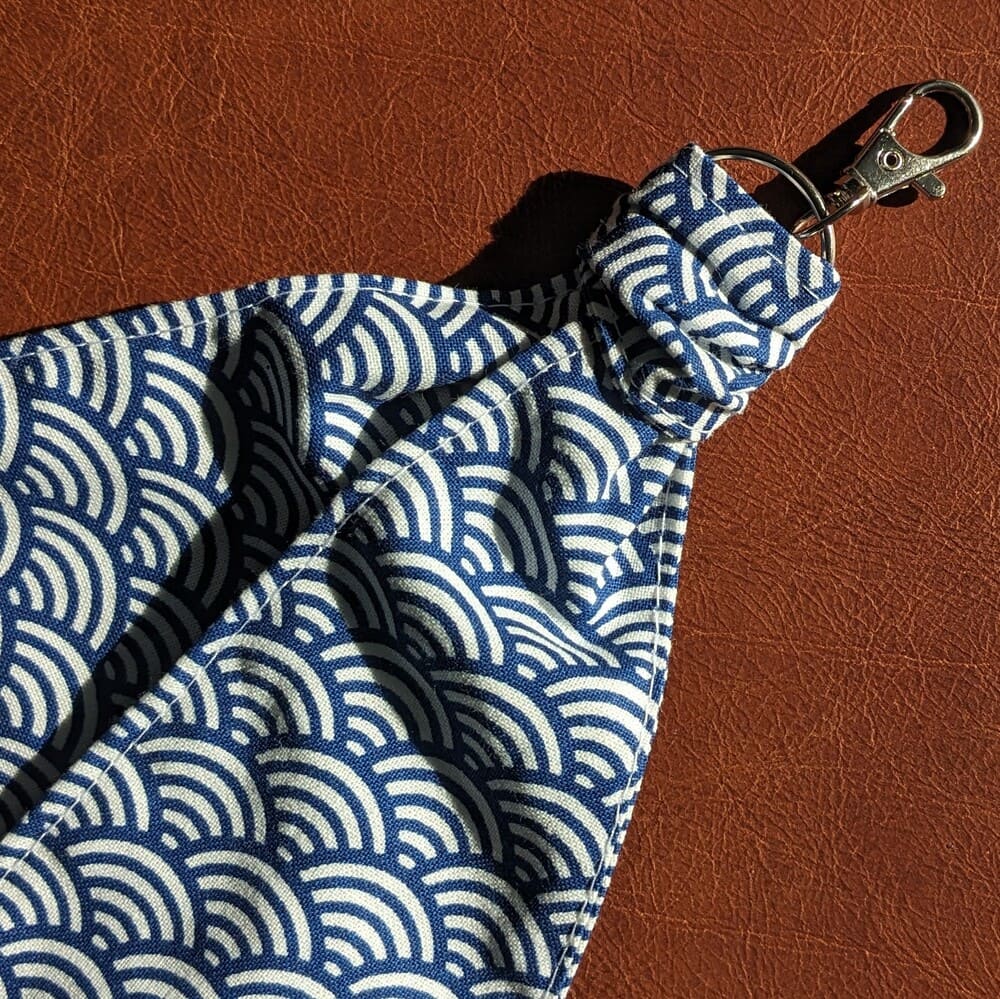 bijou sac bleu et blanc