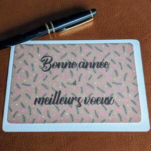 Carte Bonne année Sapin