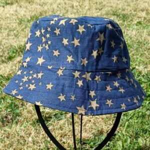 bob bleu marine taille XS avec des étoiles dorées